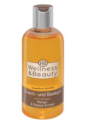 Wellness & Beauty żel do kąpieli i pod prysznic z owocowymi ekstraktami z mango i papai