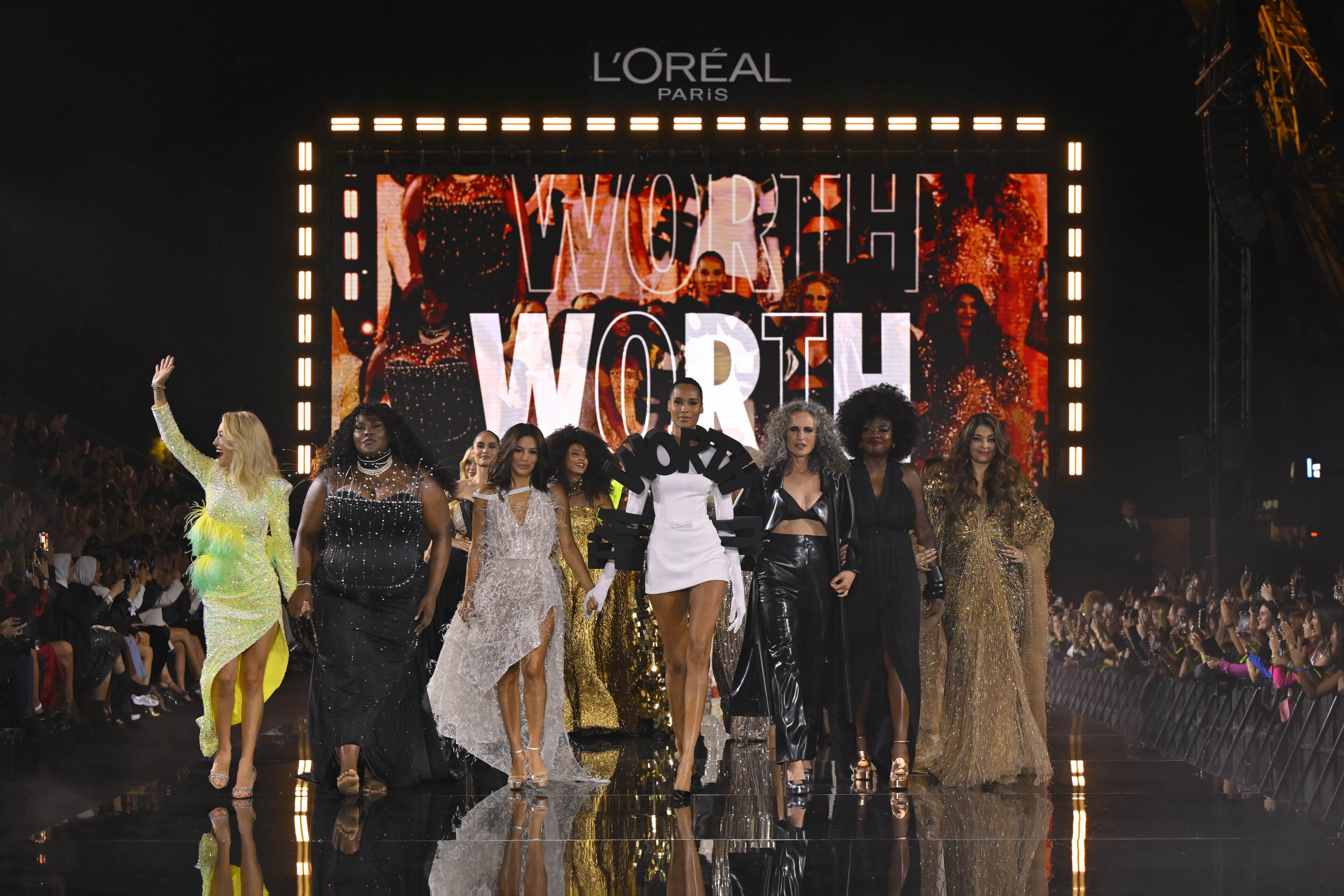 „Le Défilé L’Oréal Paris – Walk Your Worth” : Runway – Paris Fashion Week – Womenswear Spring/Summer 2024