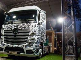 „Truck & Art” W Stacji Mercedes czyli Nowy Actros a’la Swanski 3
