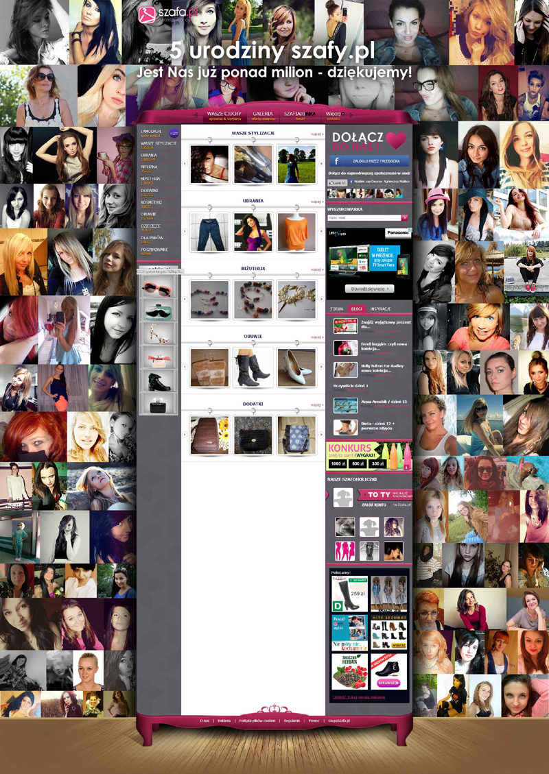 Milionowa użytkowniczka na 5. urodziny Szafy.pl! 
