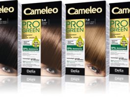 NOWOŚĆ – koloryzujący krem do włosów z olejem marula  Cameleo Pro Green 14