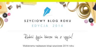 Szyciowy Blog Roku 2014