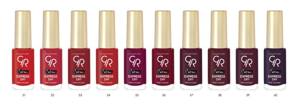Express Dry Nail Lacquers Golden Rose – nowe lakiery schnące w 60 sekund