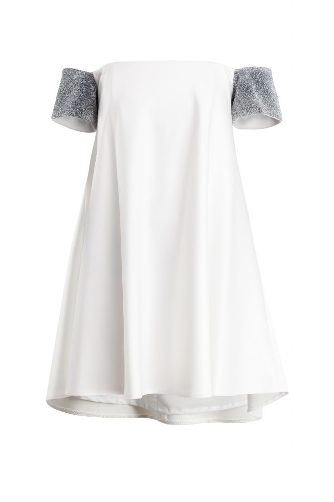 sukienka biala z rekawkami packshot